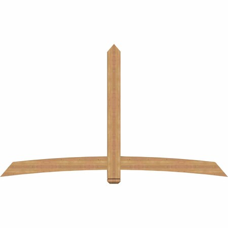 Ekena Millwork Bellingham Timber Gable Bracket, Western Red Cedar, 96"W x 56"H x 3 1/2"D x 5 1/2"F, 14/12 Pitch GBW096X56X0406BEL00SWR